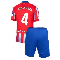 Fotbalové Dres Atletico Madrid Conor Gallagher #4 Dětské Domácí 2024-25 Krátký Rukáv (+ trenýrky)